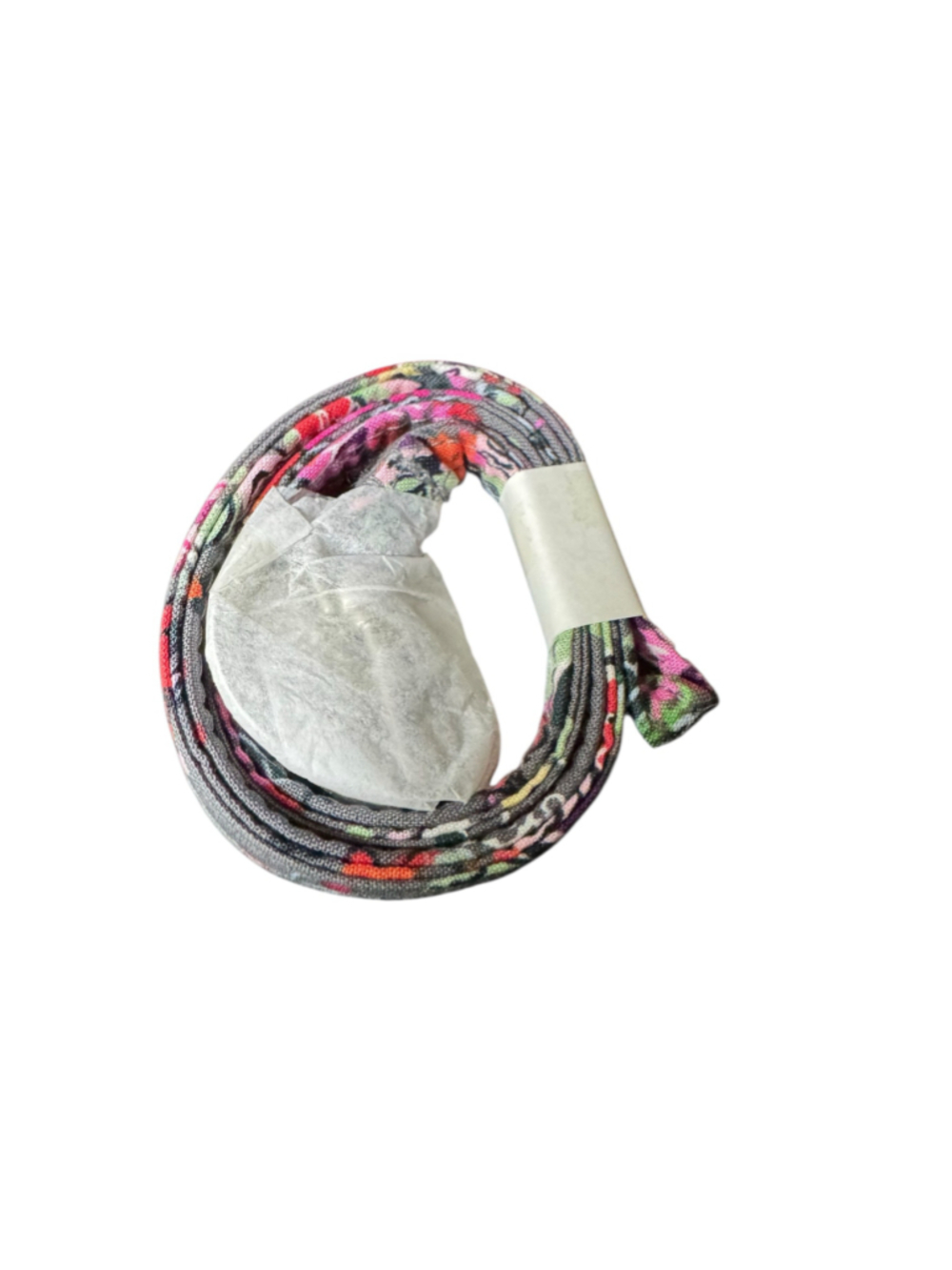 Women's Vera Bradley Lanyard One Size Grey Pink Hope Blooms Floral - Picture 2 of 3